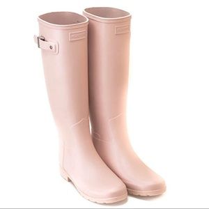 Womens Hunter Tall PINK rain boots